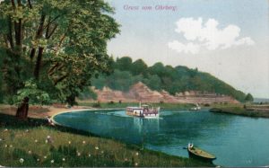 Weser bei Ohr mit dem Ohrberg