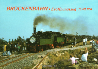 3055A-Brocken086-Brockenbahn-Eroeffnungsfahrt-1991-Scan-Vorderseite.jpg