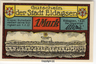 2010A-Eldagsen201-Notgeld-1-Mark-1921-Scan-Vorderseite.jpg 2010A-Eldagsen201-Notgeld-1-Mark-1921-Scan-Vorderseite.jpg